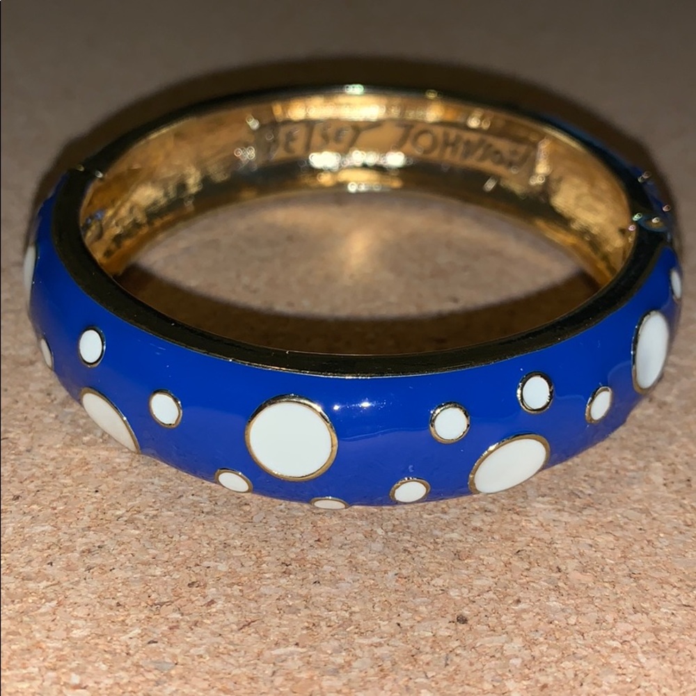 Betsy Johnson blue and white bangle